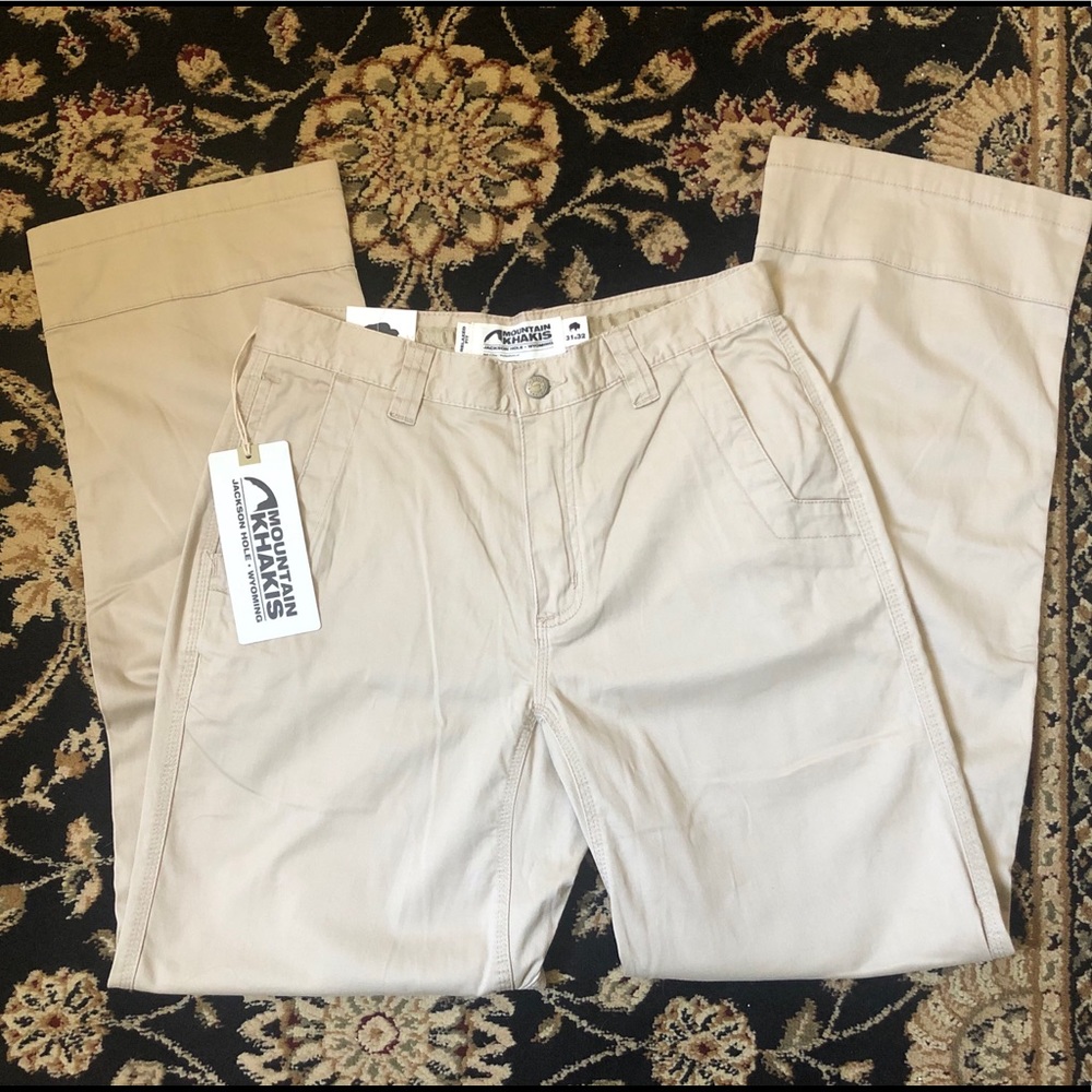 Men’s Mountain Khakis NEW 31 x 32 Lake Lodge Twill